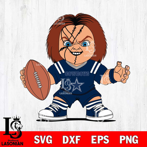 Dallas Cowboys Chucky Horror 2 Svg Eps Dxf Png File, NFL svg, Digital Download, Instant Download