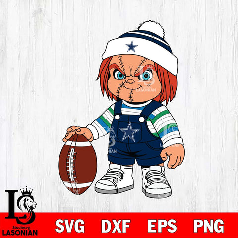 Dallas Cowboys Chucky Horror 6 Svg Eps Dxf Png File, NFL svg, Digital Download, Instant Download