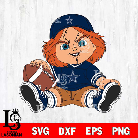 Dallas Cowboys Chucky Horror 8 Svg Eps Dxf Png File, NFL svg, Digital Download, Instant Download