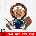 Dallas Cowboys Chucky Horror 9 Svg Eps Dxf Png File, NFL svg, Digital Download, Instant Download