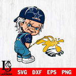 Dallas Cowboys Chucky Piss On Philadelphia Eagles Svg Eps Dxf Png File, Digital Download, Instant Download