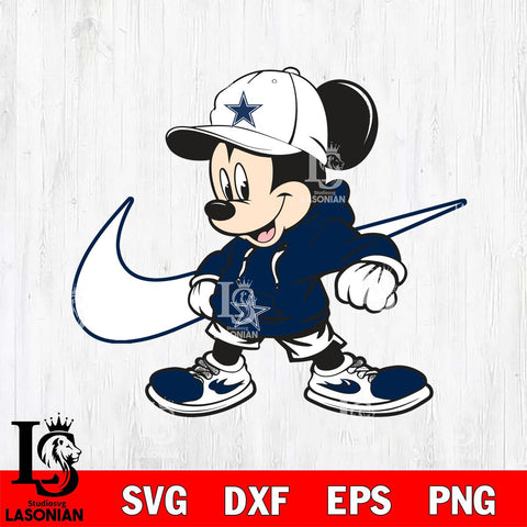 Dallas Cowboys Cool Mickey Mouse Svg Eps Dxf Png File, Digital Download, Instant Download