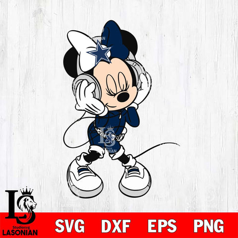 Dallas Cowboys Cute Minnie Mouse Dancing