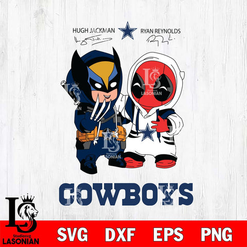 Dallas Cowboys Deadpool X Wolverine Funny Svg Eps Dxf Png File, Digital Download, Instant Download