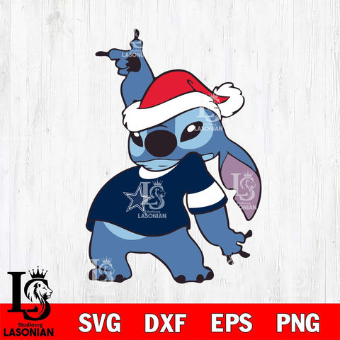 Dallas Cowboys Disney Lilo & Stitch Christmas Svg Eps Dxf Png File, Digital Download, Instant Download