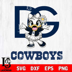 Dallas Cowboys Dolce And Gabbana Daisy Duck Disney Svg Eps Dxf Png File, Digital Download, Instant Download