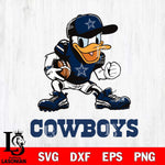 Dallas Cowboys Donal Duck Disney, Svg Eps Dxf Png File, Digital Download