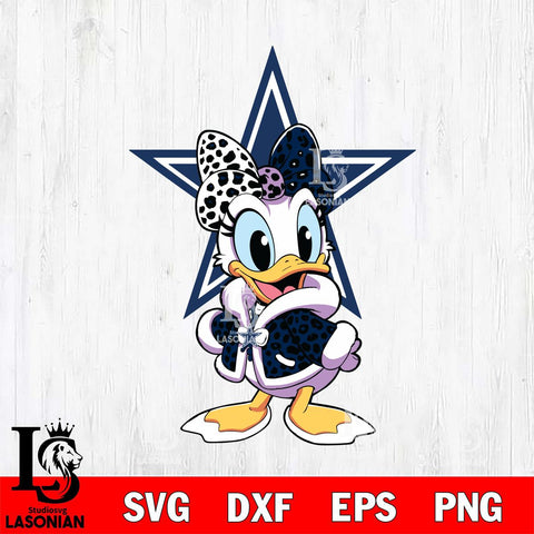 Dallas Cowboys Fancy Daisy Duck Disney Svg Eps Dxf Png File, Digital Download, Instant Download