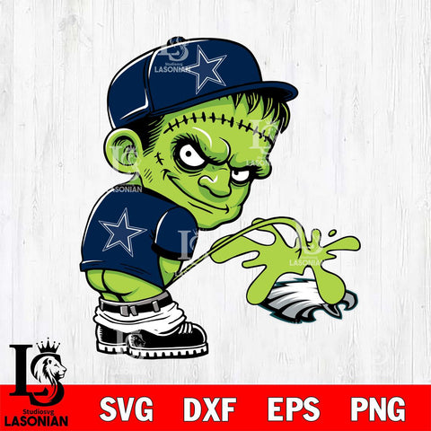 Dallas Cowboys Frankenstein Piss On Philadelphia Eagles Svg Eps Dxf Png File, Digital Download, Instant Download