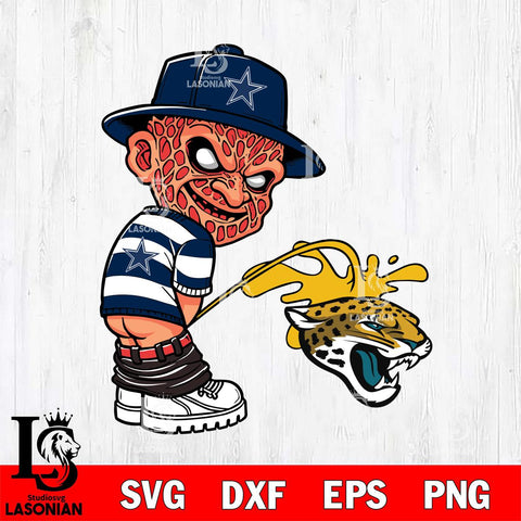 Dallas Cowboys Freddy Krueger Piss On Washington Commanders Svg Eps Dxf Png File, Digital Download, Instant Download