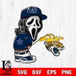 Dallas Cowboys Ghostface Piss On Washington Commanders Svg Eps Dxf Png File, Digital Download, Instant Download