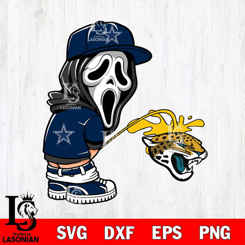 Dallas Cowboys Ghostface Piss On Washington Commanders Svg Eps Dxf Png File, Digital Download, Instant Download