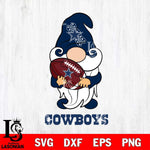 Dallas Cowboys Gnomes Christmas football Svg Eps Dxf Png File, Digital Download, Instant Download