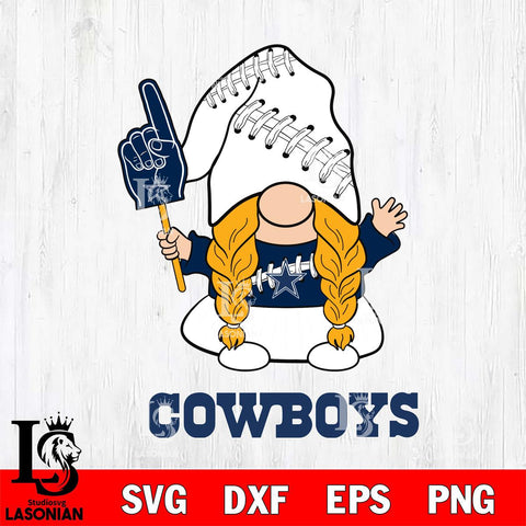 Dallas Cowboys Gnomes Fan Svg Eps Dxf Png File, Digital Download, Instant Download