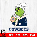 Dallas Cowboys Grinch Bougie Football Svg Eps Dxf Png File, Digital Download, Instant Download