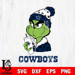 Dallas Cowboys Grinch Bougie Leopard Svg Eps Dxf Png File, Digital Download, Instant Download