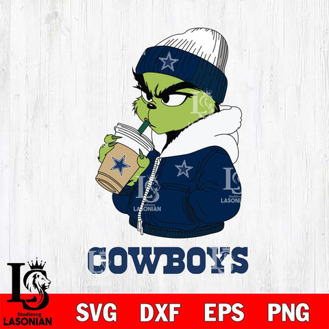 Dallas Cowboys Grinch Bougie Sport Svg Eps Dxf Png File, Digital Download, Instant Download