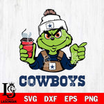 Dallas Cowboys Grinch with coffee Svg Eps Dxf Png File, Digital Download, Instant Download