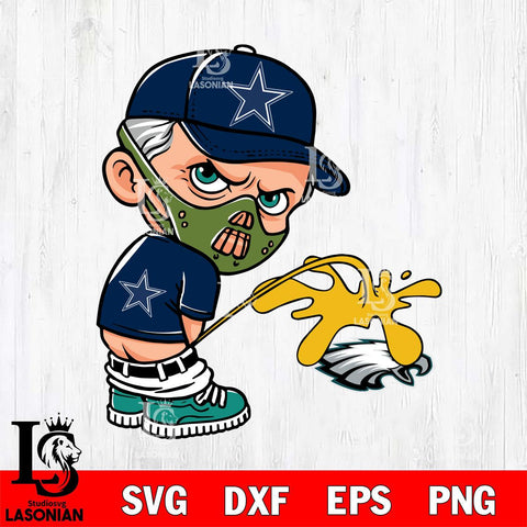 Dallas Cowboys Hannibal Lecter Piss On Philadelphia Eagles Svg Eps Dxf Png File, Digital Download, Instant Download