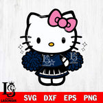 Dallas Cowboys Hello Kitty Cheerleader Svg Eps Dxf Png File, Digital Download, Instant Download