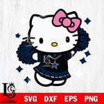 Dallas Cowboys Hello Kitty Cheerleader 4 Svg Eps Dxf Png File, Digital Download, Instant Download