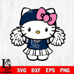 Dallas Cowboys Hello Kitty Cheerleader 5 Svg Eps Dxf Png File, Digital Download, Instant Download