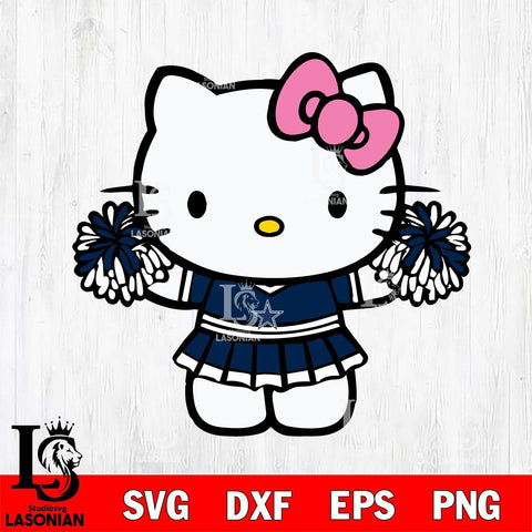 Dallas Cowboys Hello Kitty Cheerleader 9 Svg Eps Dxf Png File, Digital Download, Instant Download