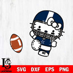 Dallas Cowboys Hello Kitty sport 12 Svg Eps Dxf Png File, Digital Download, Instant Download