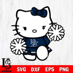 Dallas Cowboys Hello Kitty sport 4 Svg Eps Dxf Png File, Digital Download, Instant Download