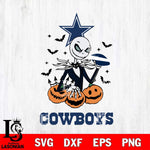 Dallas Cowboys Jack Skellington 2 halloween Svg Eps Dxf Png File, Digital Download, Instant Download