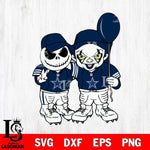 Dallas Cowboys Jack Skellington And Pennywise Football Svg Eps Dxf Png File, Digital Download, Instant Download