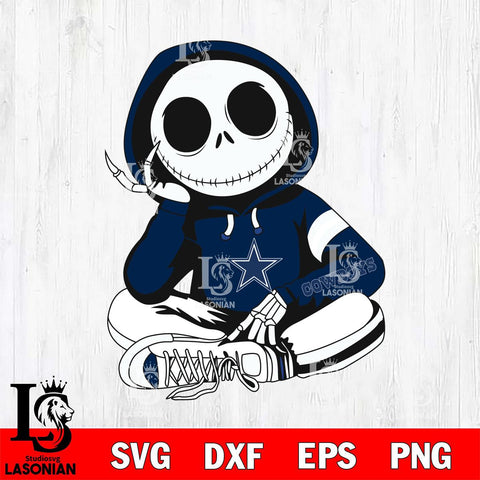 Dallas Cowboys Jack Skellington halloween Svg Eps Dxf Png File, Digital Download, Instant Download