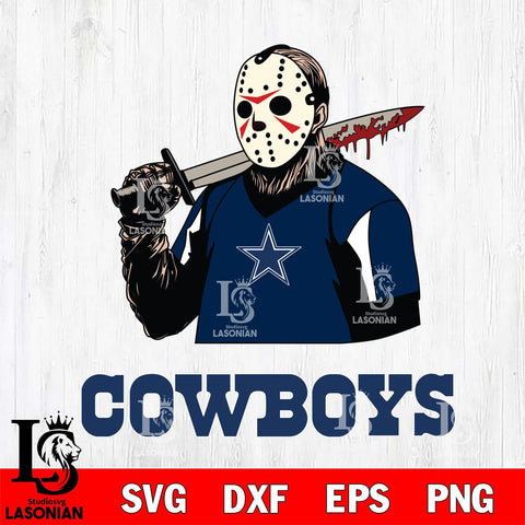 Dallas Cowboys Jason Voorhees 11 Svg Eps Dxf Png File, Digital Download