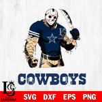 Dallas Cowboys Jason Voorhees Svg Eps Dxf Png File, Digital Download