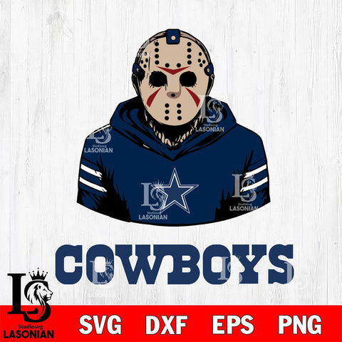 Dallas Cowboys Jason Voorhees 4 Svg Eps Dxf Png File, Digital Download