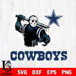 Dallas Cowboys Jason Voorhees 5 Svg Eps Dxf Png File, Digital Download