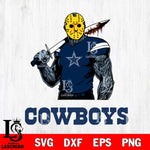 Dallas Cowboys Jason Voorhees 7 Svg Eps Dxf Png File, Digital Download