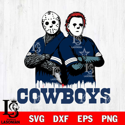 Dallas Cowboys Jason Voorhees 8 Svg Eps Dxf Png File, Digital Download