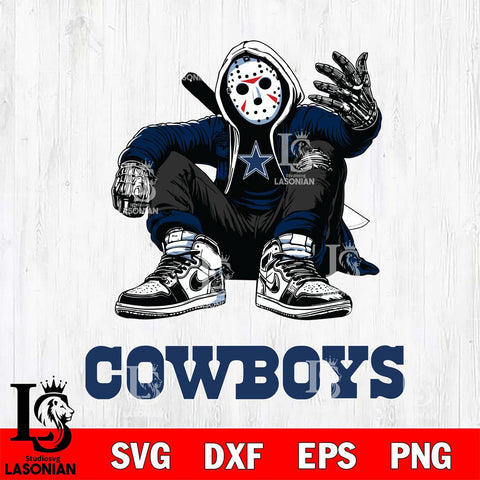 Dallas Cowboys Jason Voorhees Halloween SVG Svg Eps Dxf Png File, Digital Download, Instant Download