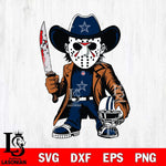 Dallas Cowboys Jason Voorhees Horror Svg Eps Dxf Png File, NFL svg, Digital Download, Instant Download