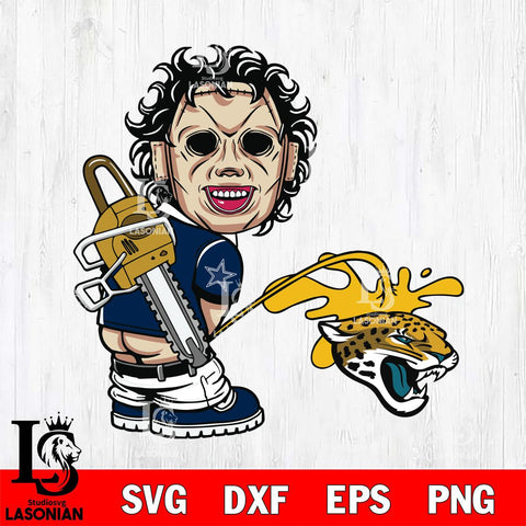 Dallas Cowboys Leatherface Piss On Washington Commanders Svg Eps Dxf Png File, Digital Download, Instant Download