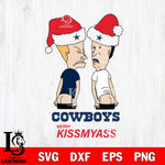 Dallas Cowboys Merry KissMyass Svg Eps Dxf Png File,NCAA Svg Files,Digital Download,Sublimation,Instant Download