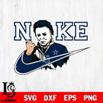 Dallas Cowboys Michael Myers Nike Svg Eps Dxf Png File, Digital Download, Instant Download