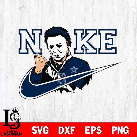 Dallas Cowboys Michael Myers Nike Svg Eps Dxf Png File, Digital Download, Instant Download