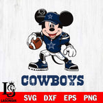 Dallas Cowboys Mikey Mouse Disney, Svg Eps Dxf Png File, Digital Download