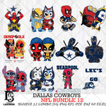 Dallas Cowboys NFL Bundle 12 Svg Eps Dxf Png File, Digital Download, Instant Download