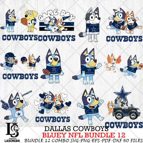 Dallas Cowboys NFL Bundle 12 Svg Eps Dxf Png File, Digital Download, Instant Download