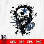 Dallas Cowboys Savage Skull SVG