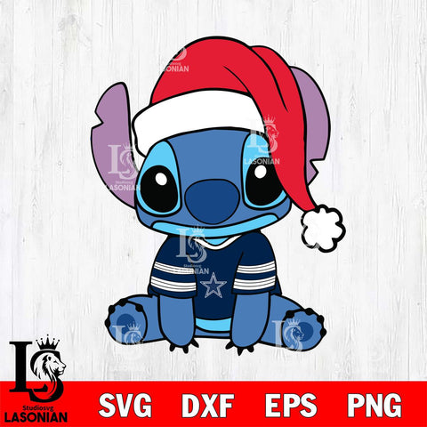 Dallas Cowboys Stitch Merry Christmas Svg Eps Dxf Png File, Digital Download, Instant Download