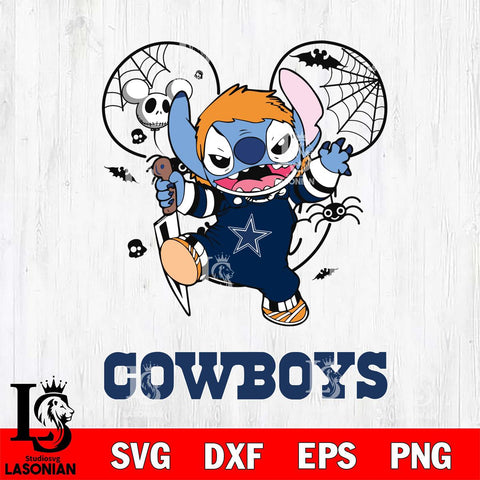 Dallas Cowboys Stitch Michael Halloween Svg Eps Dxf Png File, Digital Download, Instant Download